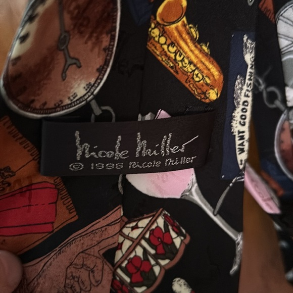 Nicole Miller 1996 TGI Friday VINTAGE Tie - Picture 2 of 2